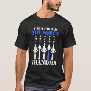 Camiseta Soy una orgullosa abuela de la Fuerza Aérea, nieto
