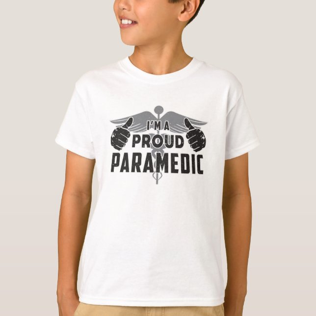 Camiseta Soy una Orgullosa Ambulancia Paramédica EMS Ayuda  (Anverso)