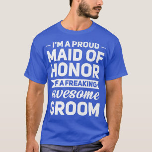 Camiseta Soy una orgullosa criada de honor del novio Mejor 