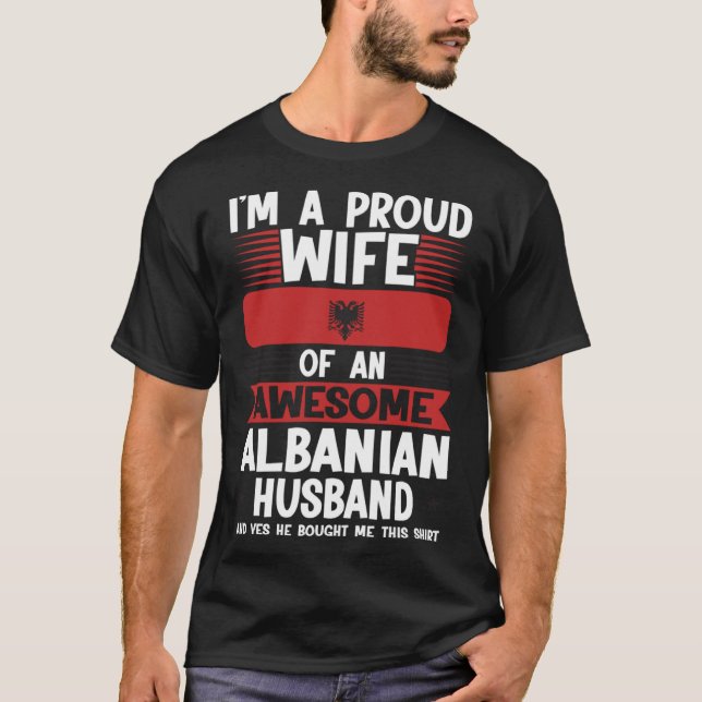 Camiseta Soy una orgullosa esposa de un impresionante espos (Anverso)