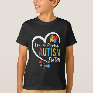 Camiseta Soy Una Orgullosa Hermana Del Autismo Amor El Auti