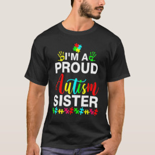 Camiseta Soy una orgullosa hermana del autismo mujeres chic