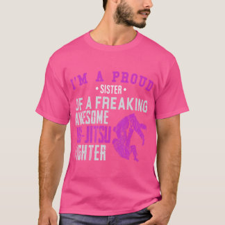 Camiseta Soy Una Orgullosa Hermana Del Combatiente Jiu-Jits