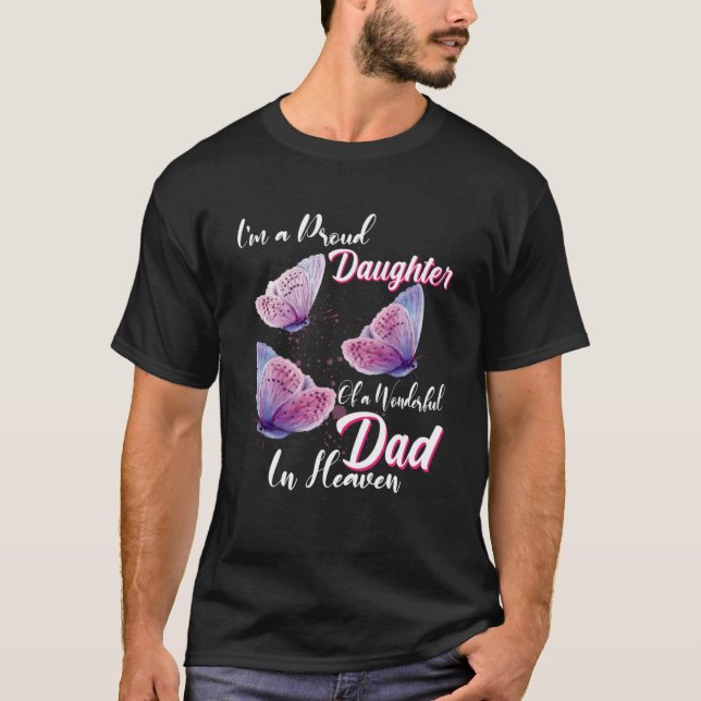 Camiseta Soy Una Orgullosa Hija De Un Padre Maravilloso En  (Anverso)