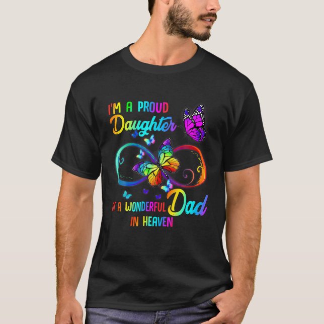 Camiseta Soy Una Orgullosa Hija De Un Padre Maravilloso En  (Anverso)