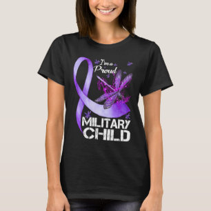 Camiseta Soy una orgullosa libélula militar infantil