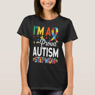 Camiseta Soy una orgullosa madrastra del autismo que coinci