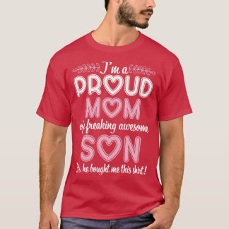 Camiseta Soy Una Orgullosa Madre De Un Impresionante Hijo Q