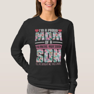 Camiseta Soy Una Orgullosa Madre De Un Impresionante Hijo Q