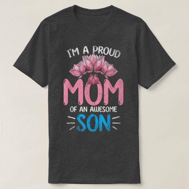 Camiseta Soy Una Orgullosa Madre De Una Impresionante Flora (Diseño del anverso)