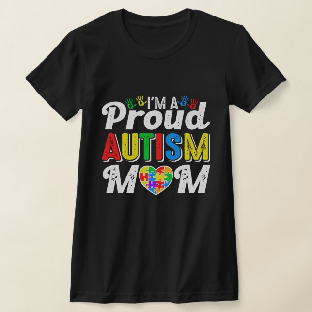 Camiseta Soy una orgullosa madre del autismo, madre de un n (Distribución)