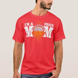 Camiseta Soy una orgullosa madre del voleibol de baloncesto