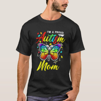 Camiseta Soy una orgullosa mariposa de autismo para mamá