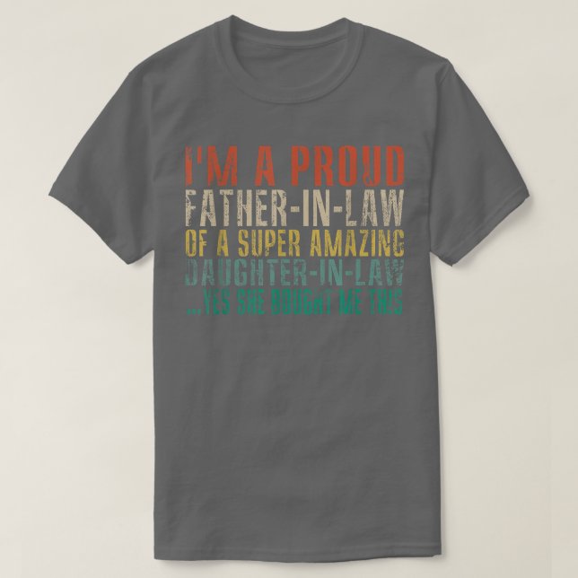 Camiseta Soy una orgullosa suegra de una hija increíble (Diseño del anverso)