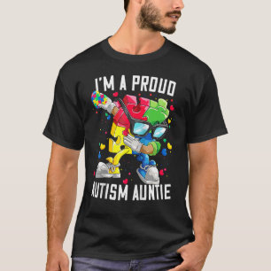 Camiseta Soy una orgullosa tía del autismo Conciencia del A