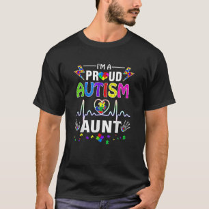 Camiseta Soy una orgullosa tía del autismo. Mujeres Chicas