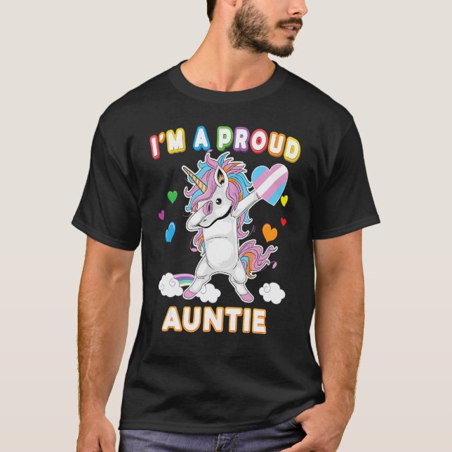 Camiseta Soy una orgullosa tía transgénero Lgbt Pride Dabbi (Anverso)
