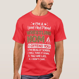 Camiseta Soy una orgullosa y ruidosa mamá de lucha libre fa