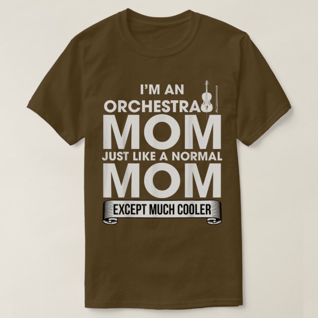 Camiseta Soy una orquesta mamá    FunnyGift Tee  (Diseño del anverso)