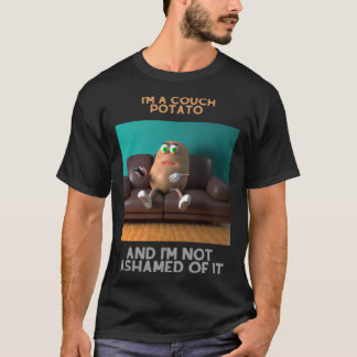 Camiseta Soy una papa de sofá y no me avergüenza.