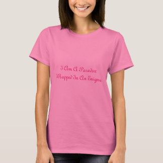 Camiseta Soy Una Paradoja Envuelta En Un Enigma