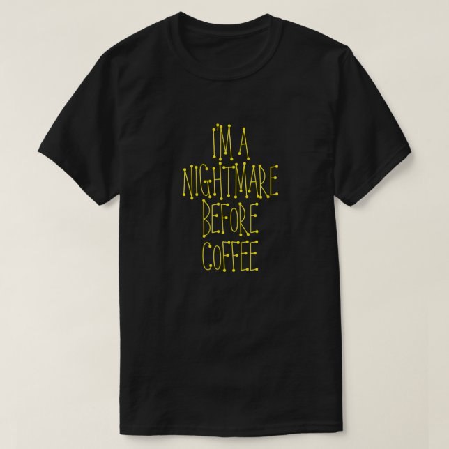 CAMISETA SOY UNA PEQUEÑA ANTES DE LA CÁRMOL DE CAFÉ (Diseño del anverso)