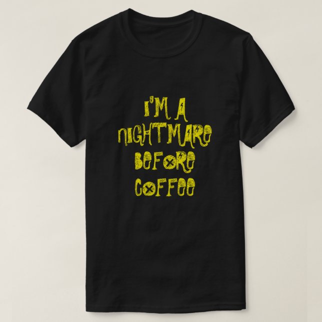 CAMISETA SOY UNA PEQUEÑA ANTES DE LA CÁRMOL DE CAFÉ (Diseño del anverso)
