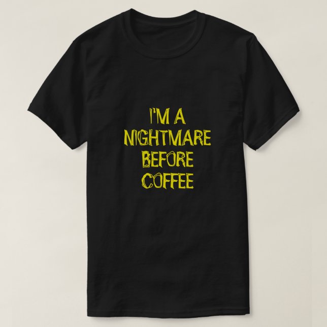 CAMISETA SOY UNA PEQUEÑA ANTES DE LA CÁRMOL DE CAFÉ (Diseño del anverso)