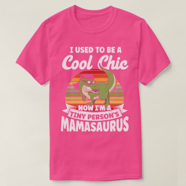 Camiseta Soy Una Pequeña Persona Mamasaurus T Rex Familia M (Diseño del anverso)
