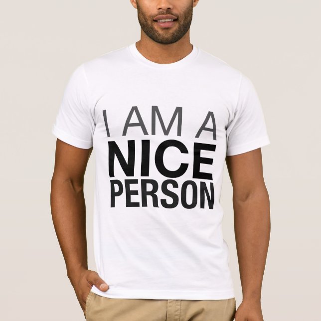 Camiseta Soy una persona agradable (Anverso)