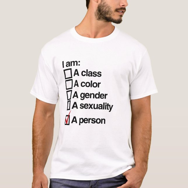 Camiseta Soy una persona (clase) (Anverso)