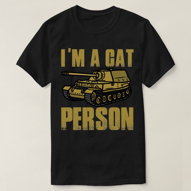 Camiseta Soy una persona de gato (Diseño del anverso)