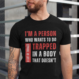 Camiseta Soy Una Persona Que Quiere Hacer Muchas Cosas Dive