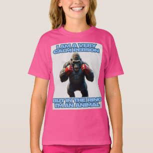 Camiseta Soy una persona tranquila pero en el anillo soy un
