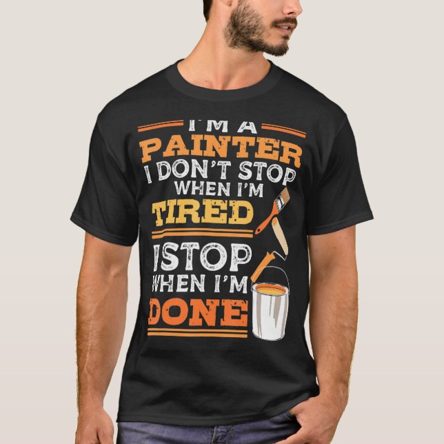 Camiseta Soy una pintadora de casa pintada para decoradores (Anverso)