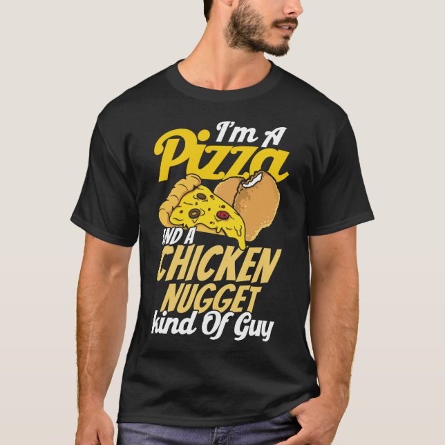 Camiseta Soy una pizza y una especie de pizza de pollo (Anverso)