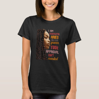 Camiseta Soy una poderosa Aries Melanin Reina Afroamericana