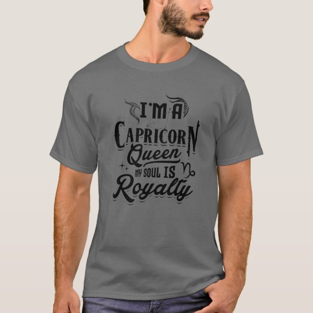 Camiseta Soy una Reina de Capricornio Mi Alma Es Zodiac De  (Anverso)