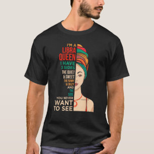 Camiseta Soy una reina de lira vintage Melanin Black Women