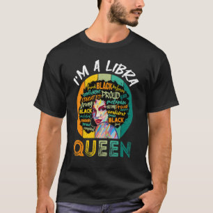 Camiseta Soy una reina libia ventilar Melanin Horo