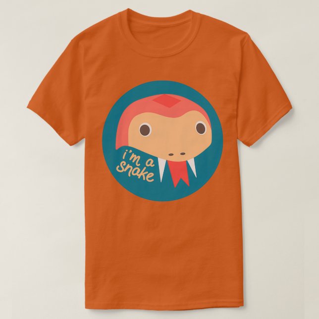 Camiseta Soy una serpiente 1  (Diseño del anverso)
