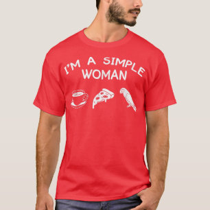 Camiseta Soy Una Simple Mujer Parrot Propietaria De Aves Pa