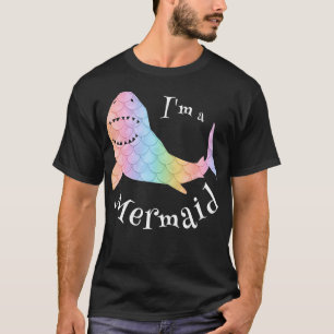 Camiseta Soy una sirena aguda nadar Gran Blanco