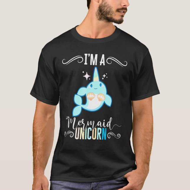 Camiseta Soy Una Sirena Unicornio Narval Animales Marinos P (Anverso)