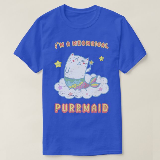 Camiseta Soy una sirvienta meowgical marina marina en el ma (Diseño del anverso)