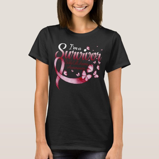 Camiseta Soy una sobreviviente de anemia falciforme (Anverso)