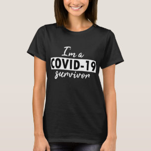 Camiseta Soy una sobreviviente del COVID-19 en la oscuridad