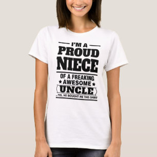 Camiseta Soy una sobrina orgullosa de A Freaking el tío