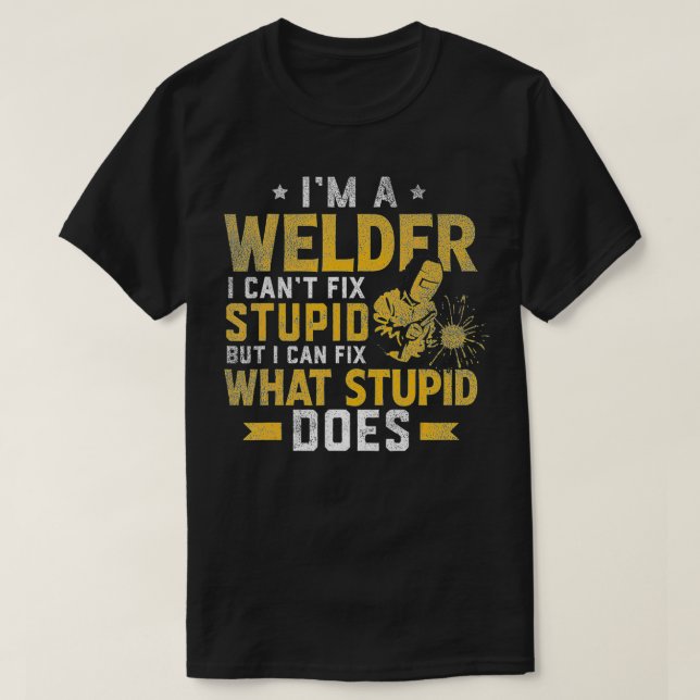 Camiseta Soy una soldadora, no puedo fidelizar la soldadura (Diseño del anverso)