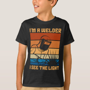 Camiseta Soy una soldadora Veo el retro de soldadura ligera